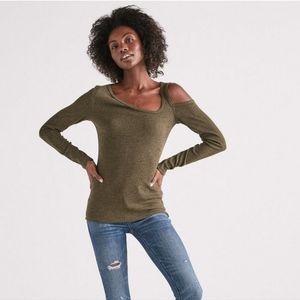 Lucky Brand cold shoulder top